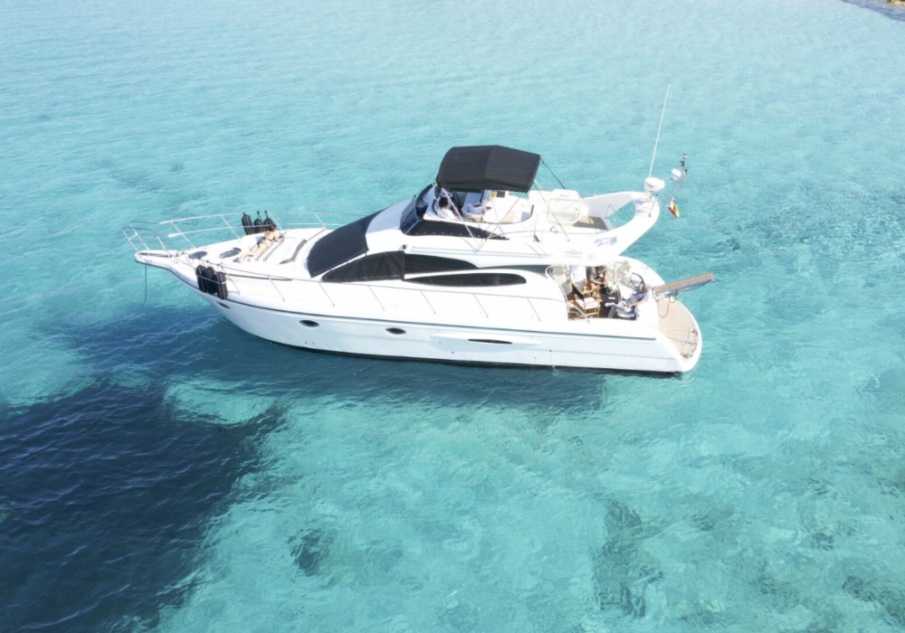 Majestic Sky 46 ibiza formentera charter boat